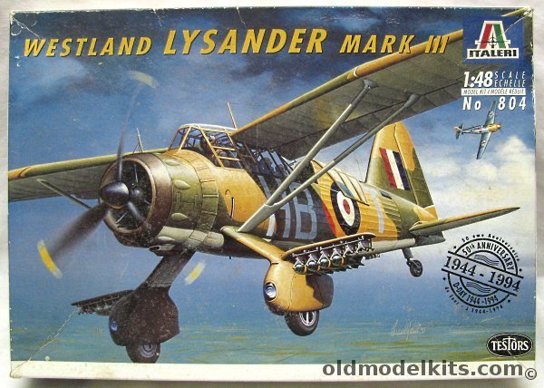 Italeri 1/48 Westland Mk III Lysander - RAF No. 239 Sq 1941 or Free French Forces Group Gretagne Tunisia 1942, 804 plastic model kit